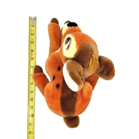Disneyland Disney World Bambi Plush Brown 13" Doe Laying Deer Stuffed Vintage - Picture 9 of 11